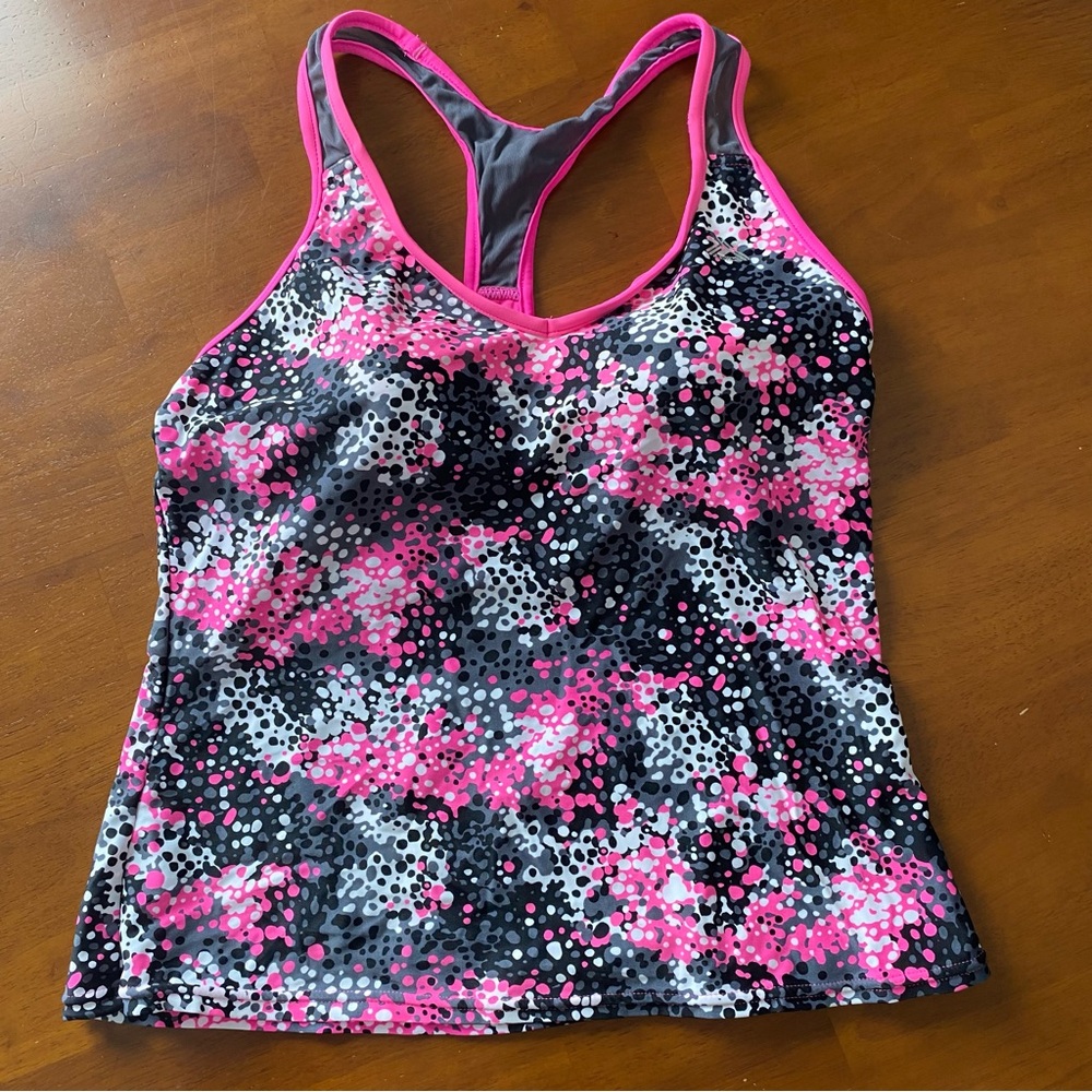 ZeroXposur Women's Swim Top - Pink and Black
